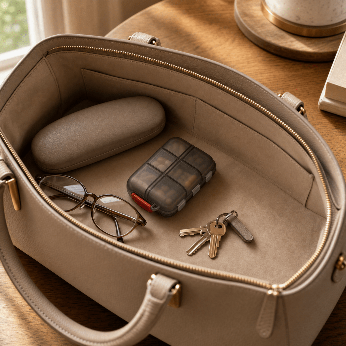 PILLBE Pillendose passt in jede Handtasche – Begleiter für unterwegs